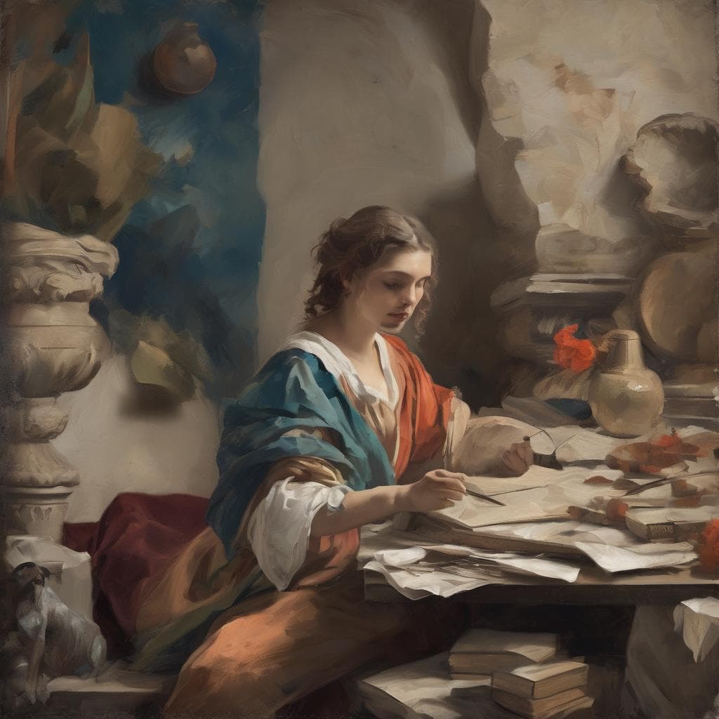 Μόνο γυναίκα καλλιτέχνης στο εργαστήριο, δημιουργία ψηφιακής τέχνης και καινοτομίας.